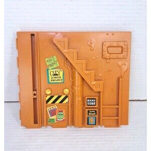 1989 TMNT Sewer Lair Playset Elevator Wall Section Replacement Part Playmates